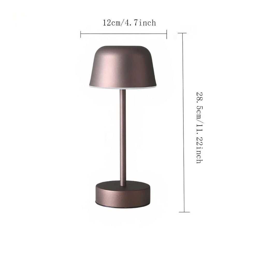 Lustra Tischlampe - Kabellos, Berührungsgesteuert, Poliertes Eisen 0