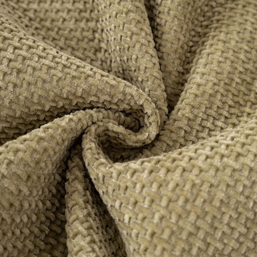 Luxe Chenille Sofabezug - Gewebte Textur mit Quasten, Rutschfest 6