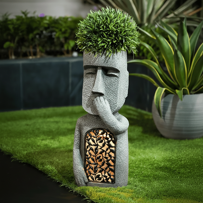 Magi Trio Gartenstatuen - Wetterfestes Kunstharz, Solarbeleuchtung 3