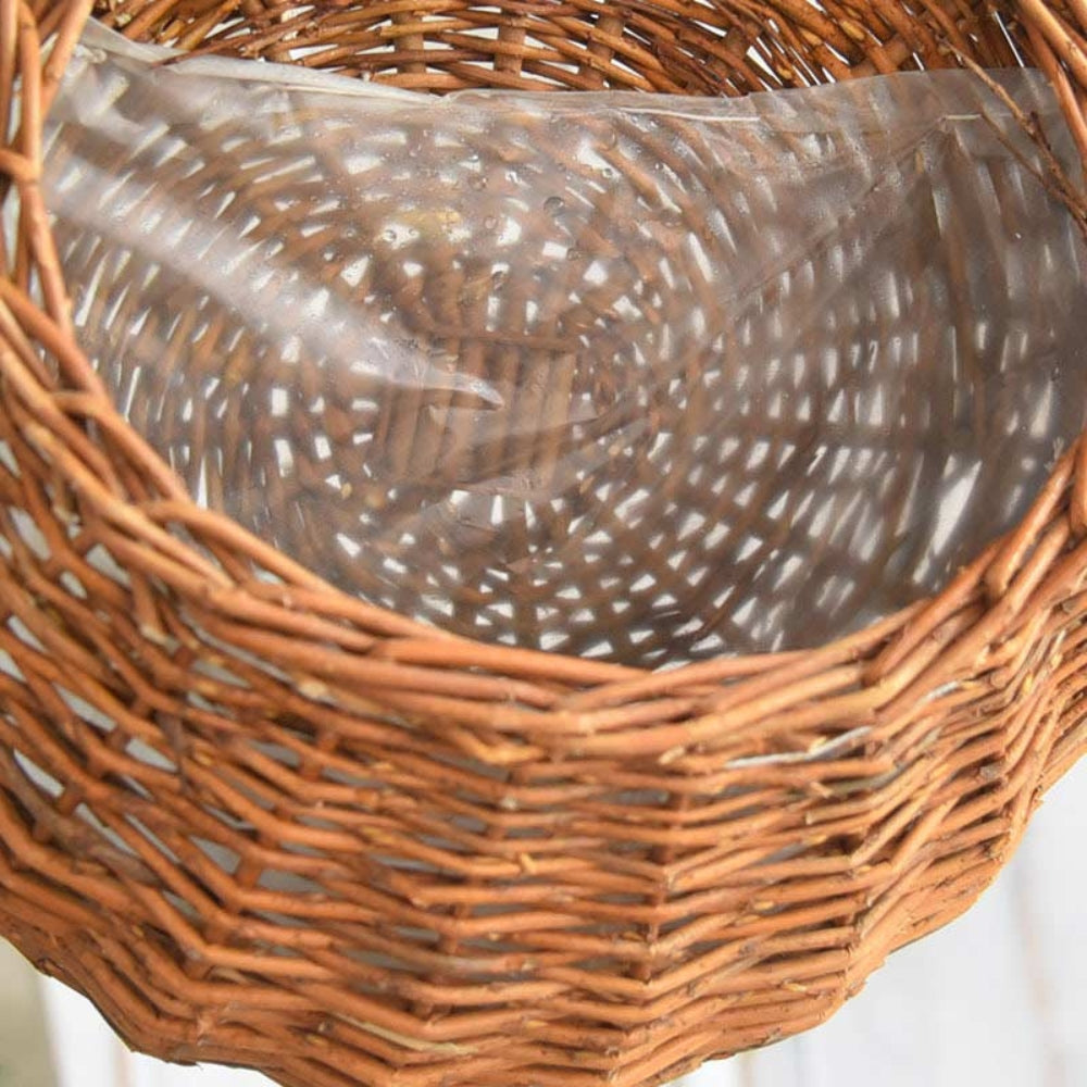 WickerNest™ – Handgeflochtener Hängekorb aus Naturweide Aufbewahrung – Geflochtener Hänge Korb