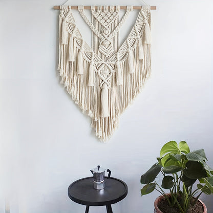 Mara Makramee Wandbehang - Handgewebt aus Baumwolle, Boho-Stil 3