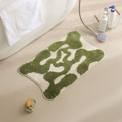 Maro Retro Badematte - Weicher Stoff, Rutschfest, 80x50 cm 6