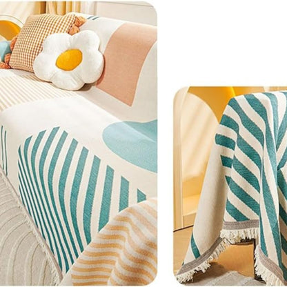 Meringue Sofabezug - Geometrischer Chenille, Modern und Maschinenwaschbar 5