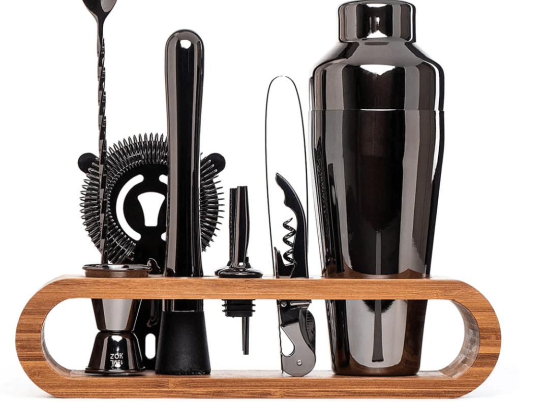 Mikado Cocktailshaker Set - Edelstahl, 10-teiliges Mixologie-Set 6