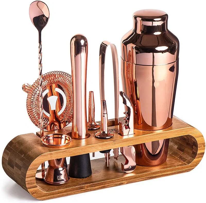Mikado Cocktailshaker Set - Edelstahl, 10-teiliges Mixologie-Set 7