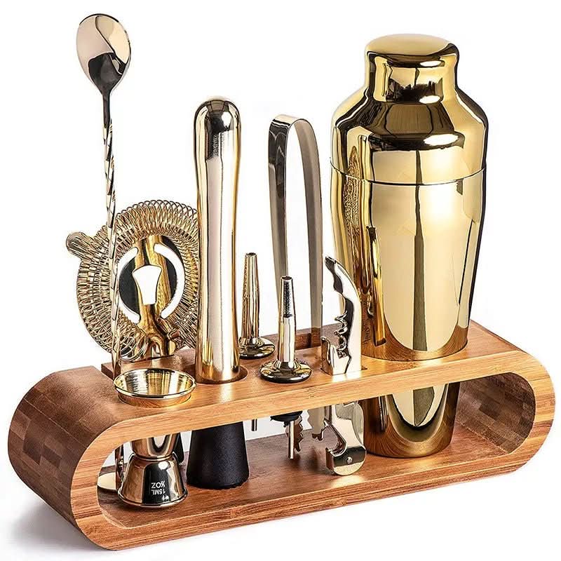 Mikado Cocktailshaker Set - Edelstahl, 10-teiliges Mixologie-Set 8
