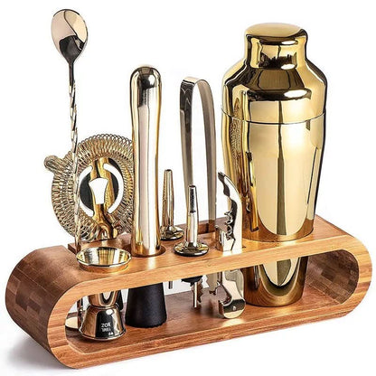 Mikado Cocktailshaker Set - Edelstahl, 10-teiliges Mixologie-Set 8