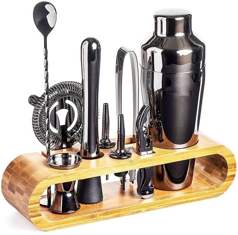 Mikado Cocktailshaker Set - Edelstahl, 10-teiliges Mixologie-Set 9