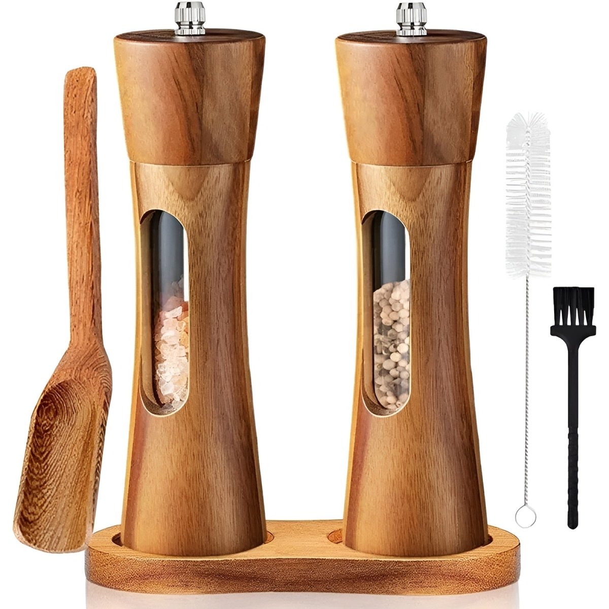 Mille Pfeffer und Salzmühle - Holz, Verstellbares Mahlwerk 7