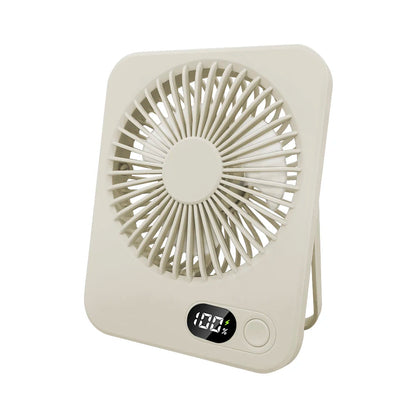 Milo Mini Ventilator USB - Kabellose Kühlung, Digitalanzeige, 5 Geschwindigkeiten 0