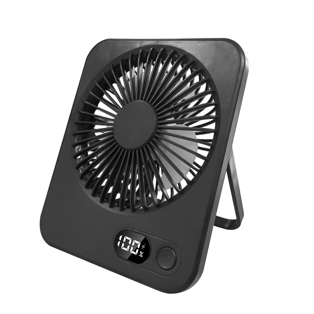 Milo Mini Ventilator USB - Kabellose Kühlung, Digitalanzeige, 5 Geschwindigkeiten 7
