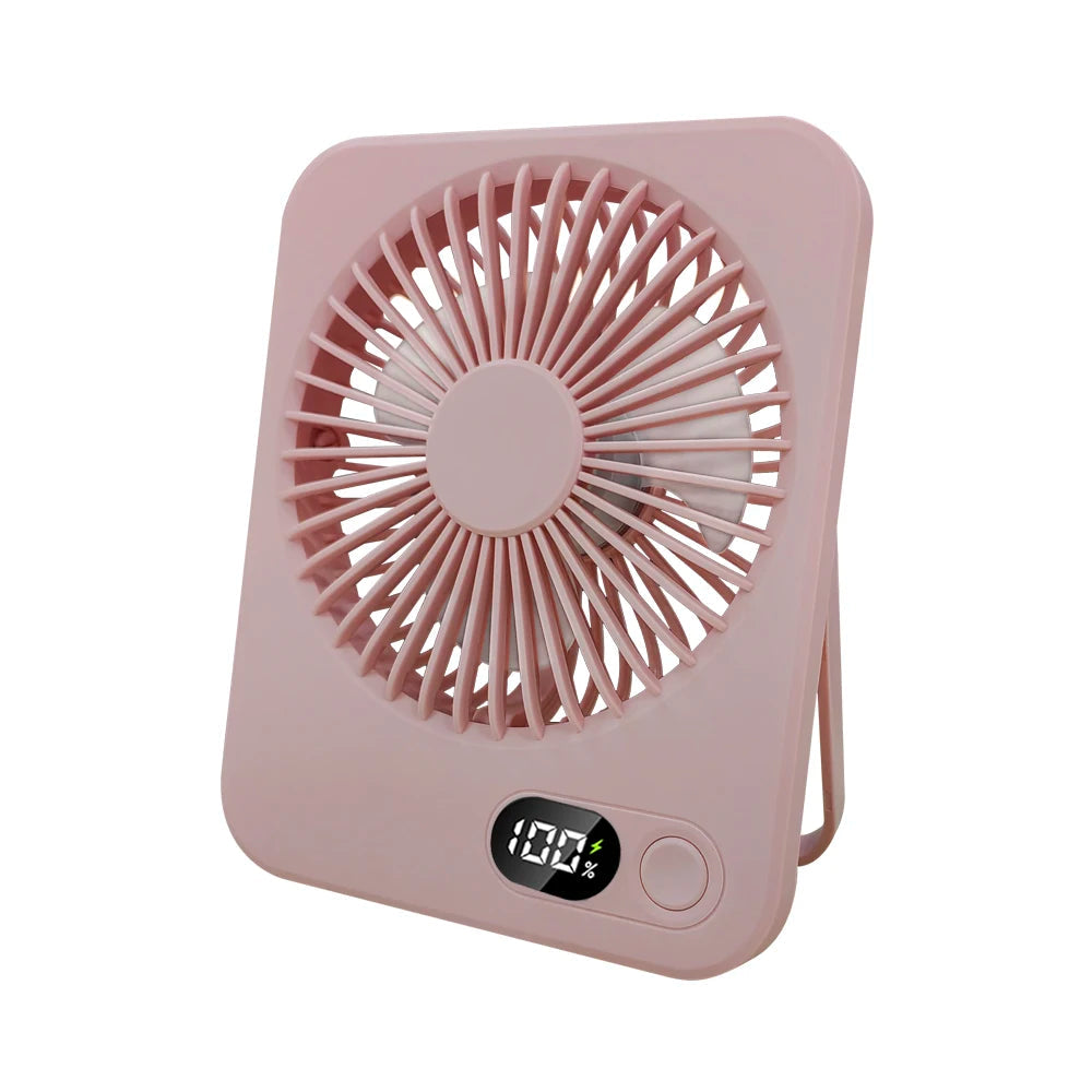 Milo Mini Ventilator USB - Kabellose Kühlung, Digitalanzeige, 5 Geschwindigkeiten 8