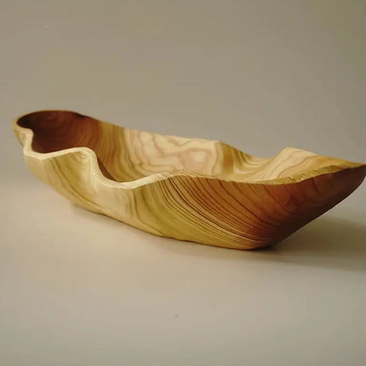 Milo Serviertablett Holz - Handgefertigtes Rustikales Design, Vielseitig Einsetzbar 0