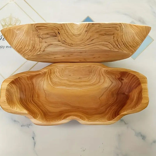 Milo Serviertablett Holz - Handgefertigtes Rustikales Design, Vielseitig Einsetzbar 1