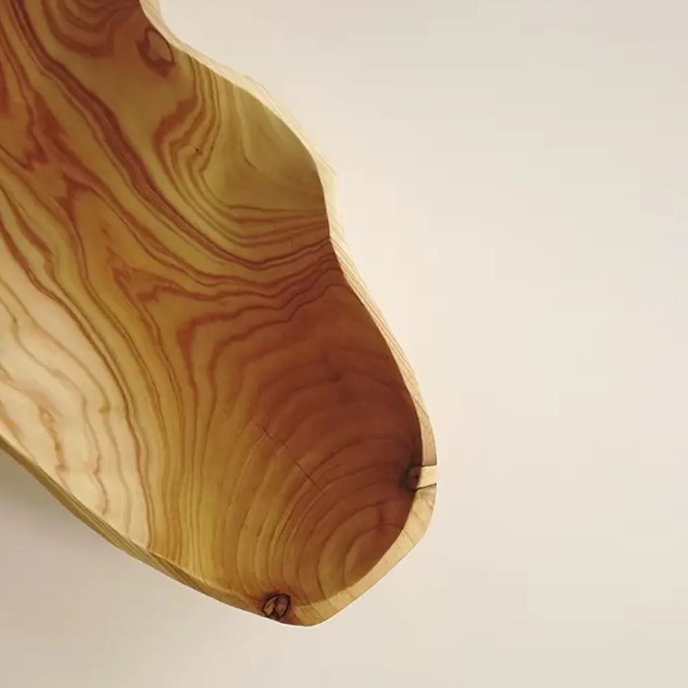 Milo Serviertablett Holz - Handgefertigtes Rustikales Design, Vielseitig Einsetzbar 2