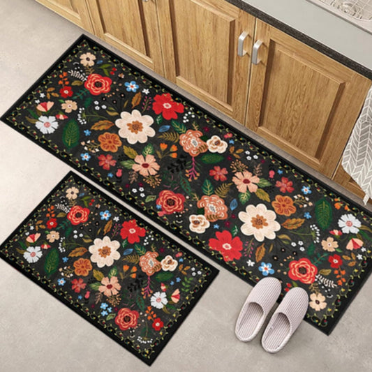Mira Küchenmatten-Set - Boho Floral, Anti-Ermüdung 0