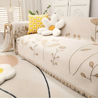 Mira Sofabezug - Wendbar mit Blumenmuster, Mikrofasermischung 5