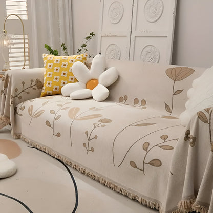 Mira Sofabezug - Wendbar mit Blumenmuster, Mikrofasermischung 6