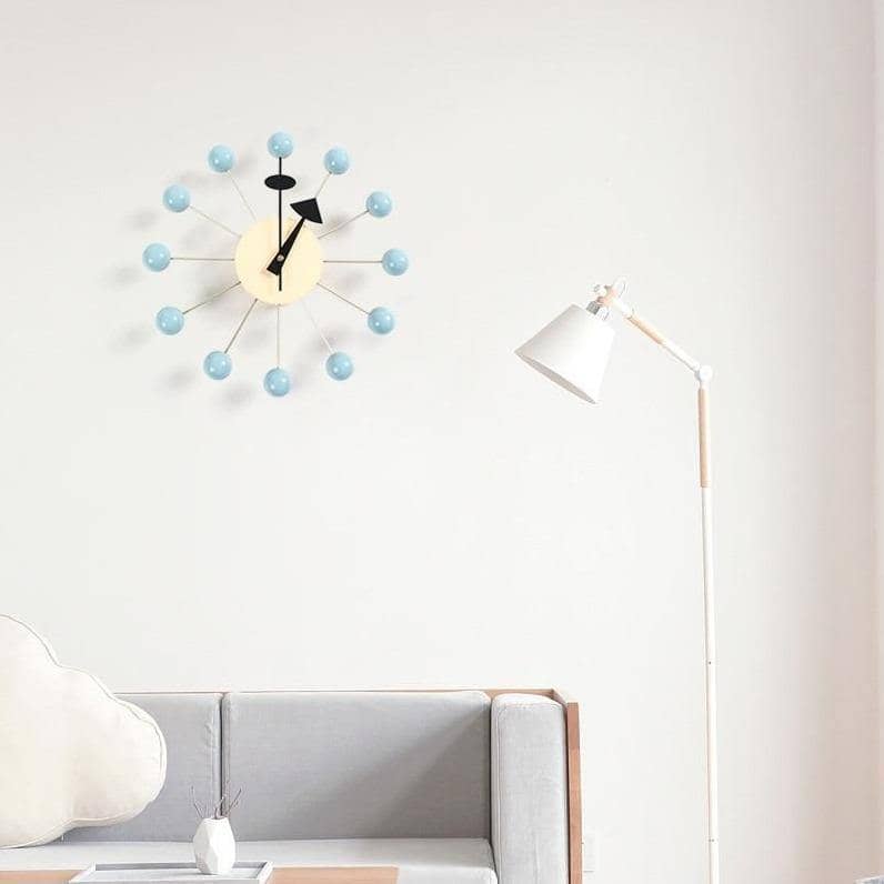 Mira Wanduhr Modern - 3D-Kugeldesign, Schwarz 2