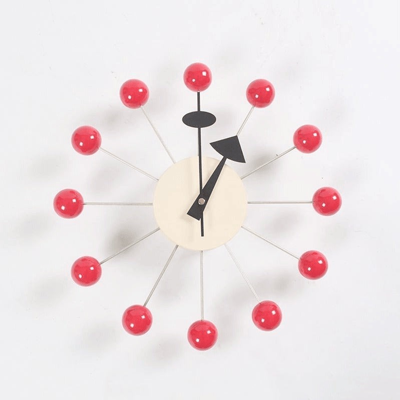 Mira Wanduhr Modern - 3D-Kugeldesign, Schwarz 7