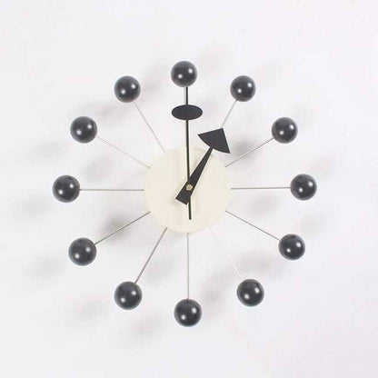 Mira Wanduhr Modern - 3D-Kugeldesign, Schwarz 8