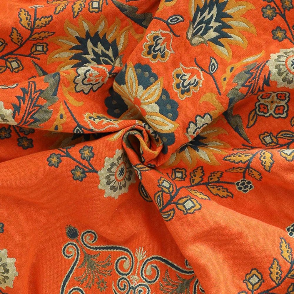 Mirela Wendeüberwurfdecke - 100% Baumwolle, Wendbar mit Marigold-Muster 4