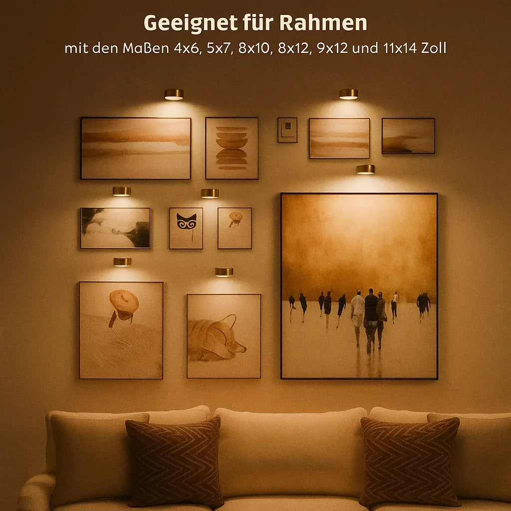 Mivaro Bildleuchte - Magnetisch, Kabellos, Dimmbar, RGB-Farbtemperaturen 5