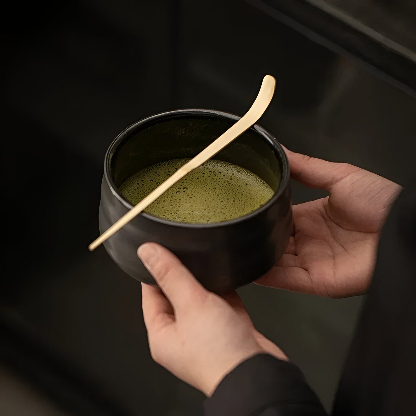 Miyako Matcha Tee Set - Bambus und Keramik, Japanisches Teeservice 4-teilig 6