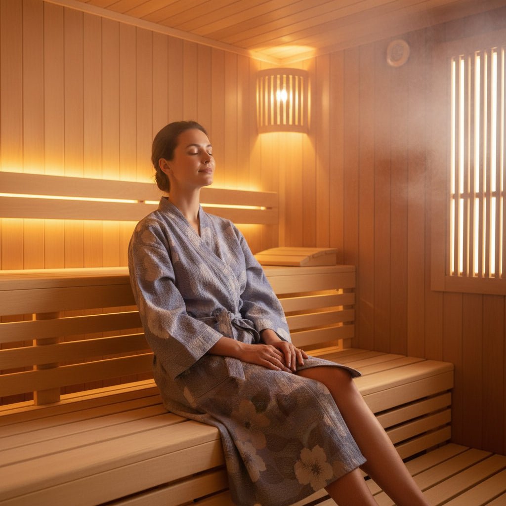 Natura Bademantel Damen - Bio-Baumwolle, Wendbares Design 1