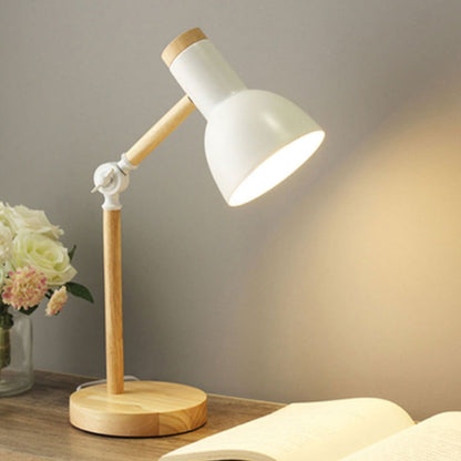 Natura LED Tischlampe - Eisenholz, Modernes Design, Verstellbarer Kopf 0