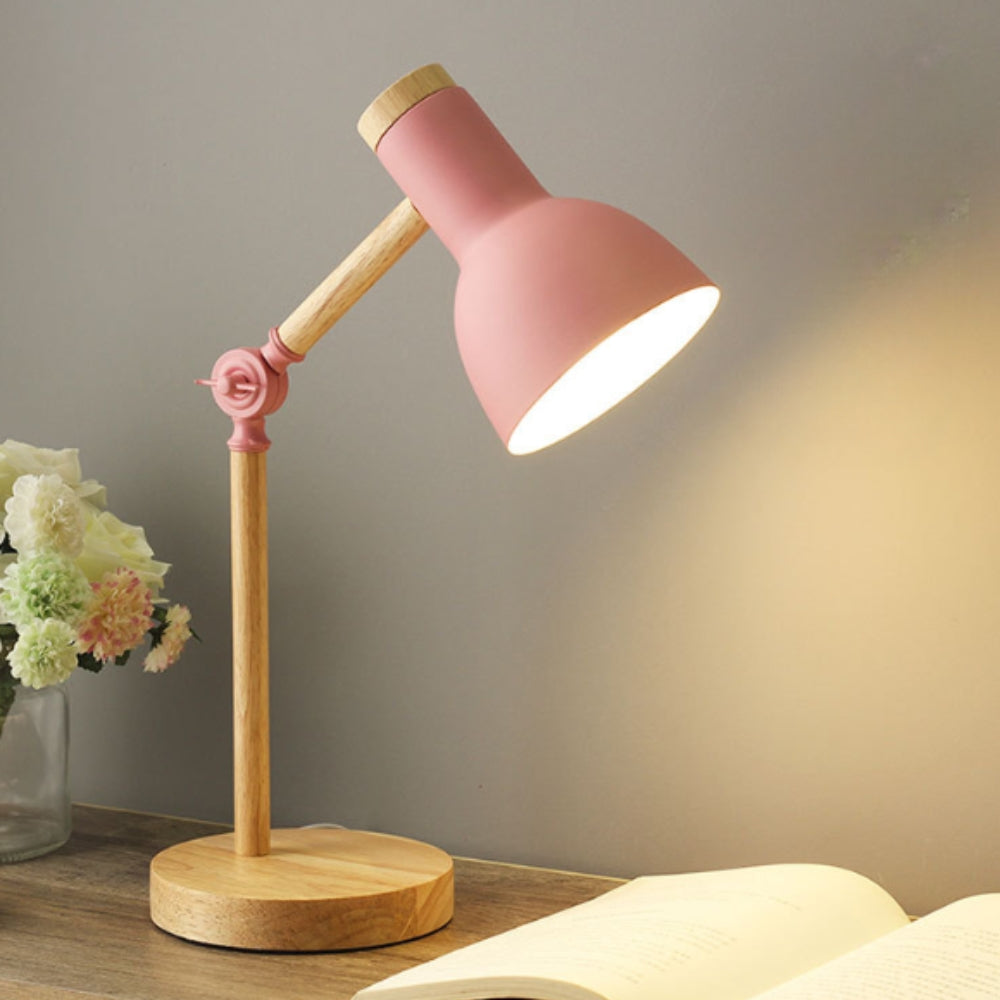 Natura LED Tischlampe - Eisenholz, Modernes Design, Verstellbarer Kopf 2