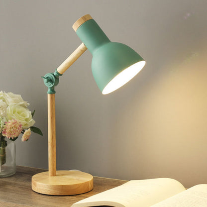 Natura LED Tischlampe - Eisenholz, Modernes Design, Verstellbarer Kopf 3