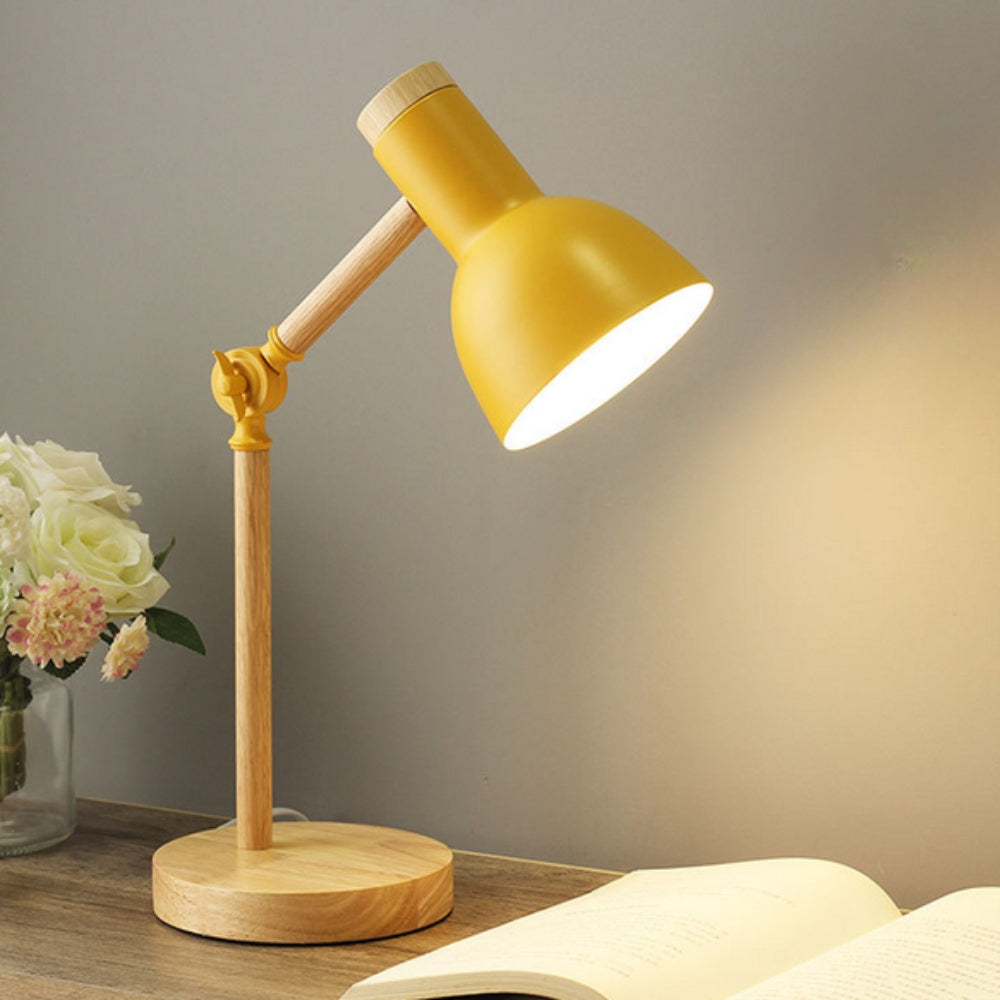 Natura LED Tischlampe - Eisenholz, Modernes Design, Verstellbarer Kopf 4