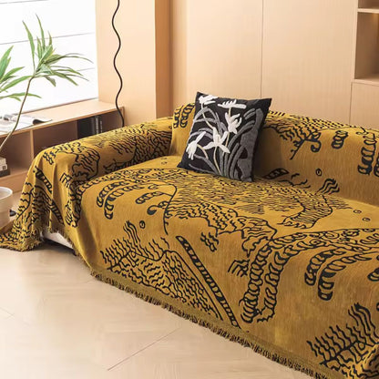 Natura Sofabezug - Mikrofaser, Naturskizzenmuster für Sofa und Couch 5