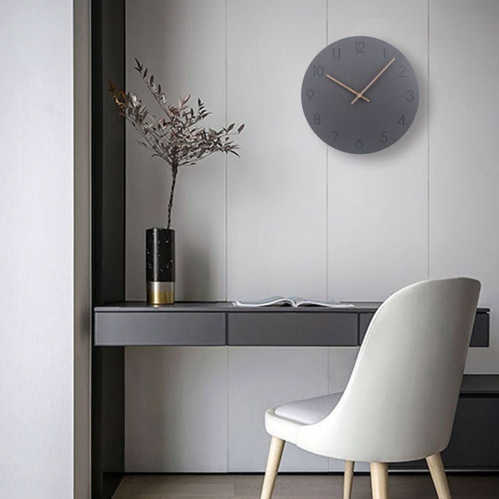 Natura Wanduhr Modern - Naturholz, Skandinavisches Design 1