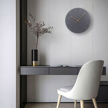 Natura Wanduhr Modern - Naturholz, Skandinavisches Design 1