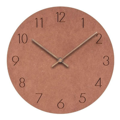 Natura Wanduhr Modern - Naturholz, Skandinavisches Design 10