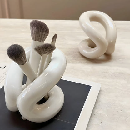 Nora Keramikhalter - Nordischer Stil mit Seilknotendesign 1