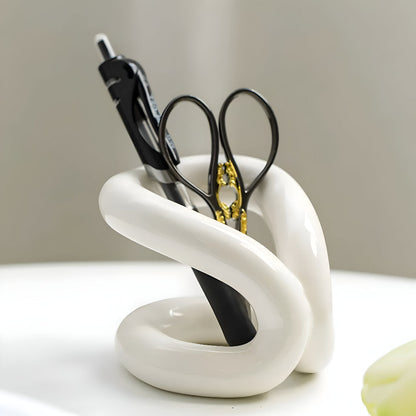 Nora Keramikhalter - Nordischer Stil mit Seilknotendesign 2