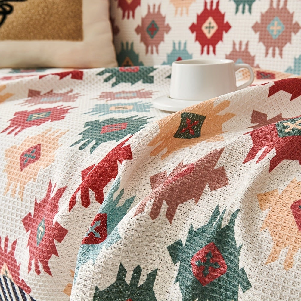 Norell Sofaüberwurf - Geometrisches Muster, Mikrofaser, Pflegeleicht 5