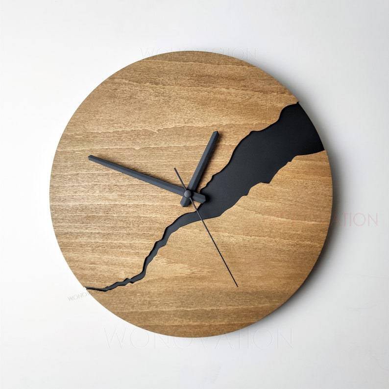 Nuvoro Wanduhr Modern - Hochwertiges Holz, Minimalistisches Design 4