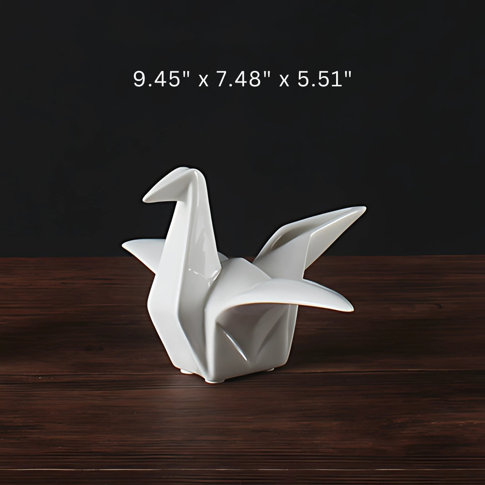 Orento Vogelstatue - Keramik, Origami-Design 2