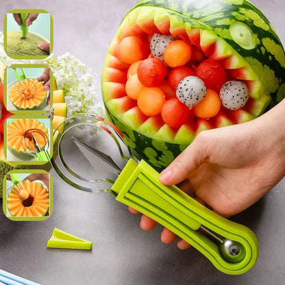Orino Obstschneider Set - 3-in-1 Kunststoff und Edelstahl 2