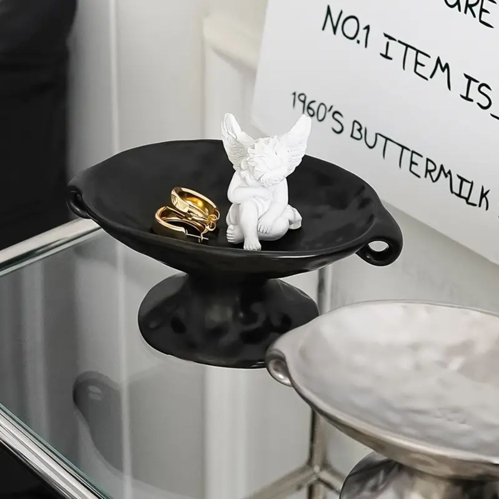 Ovela Organizer - Keramik, Oval mit Doppelgriffen 1