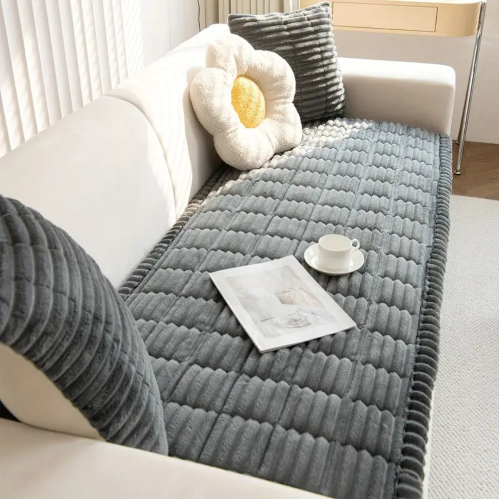 Panda Sofabezug für Sofa - Plüsch, Rutschfest, Maschinenwaschbar 0