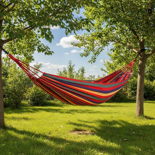 Pendo Hängesessel Outdoor - Tragbar, Weiches Canvas für Garten und Balkon 1