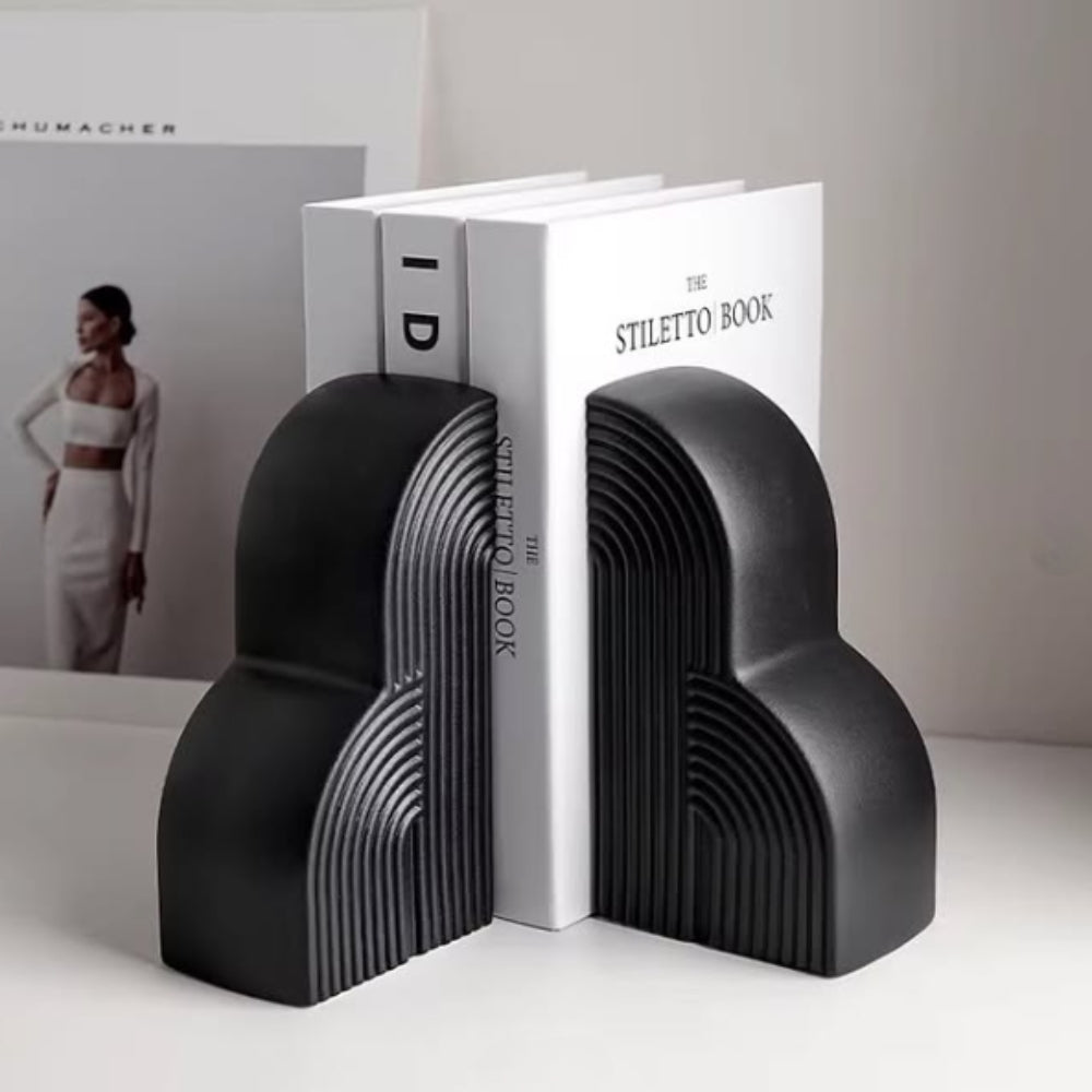 Persephone Buchstützen - Wolkenförmige Keramik, Minimalistisch Elegant 1