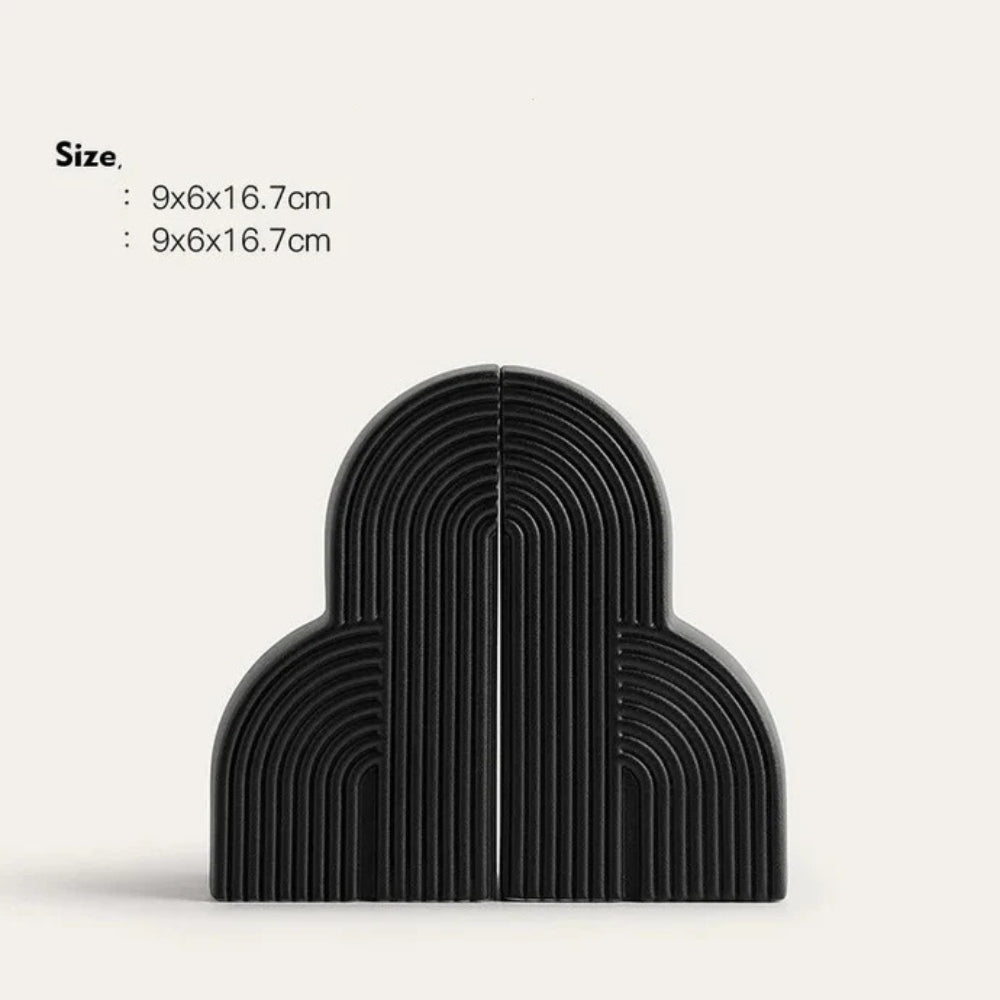 Persephone Buchstützen - Wolkenförmige Keramik, Minimalistisch Elegant 3