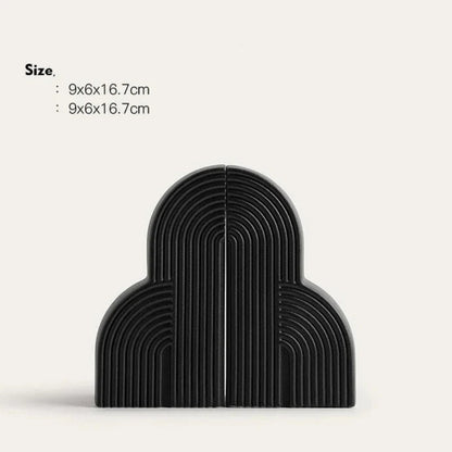 Persephone Buchstützen - Wolkenförmige Keramik, Minimalistisch Elegant 3