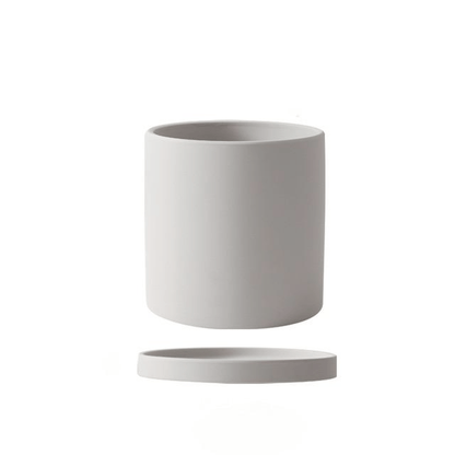 Pflaniva Blumentopf - Keramik, Elegantes Design mit Wasserablaufloch und Untersetzer 12